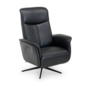 Vig 8003 lænestol med elrecliner / Sort læder